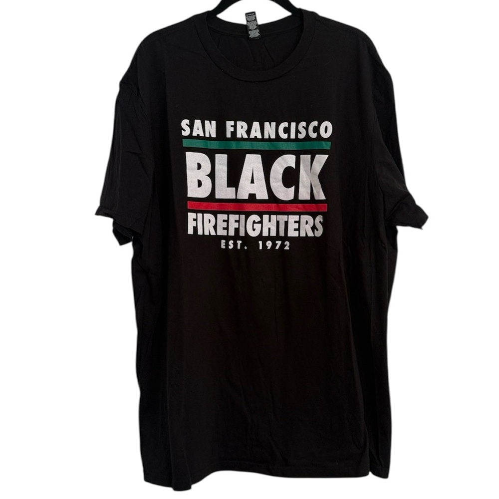 San Francisco Black Firefighters SFFD Short Sleeve Graphic Tee